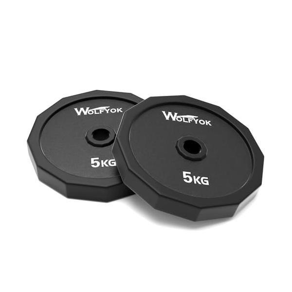 ダンベル プレート 2枚セット 5kg*2 合計10kg 25mm径 バーベル兼用