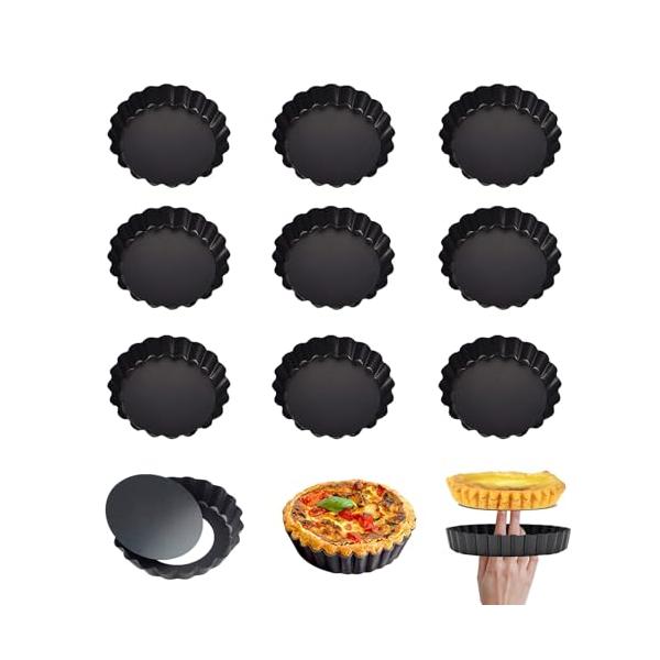 ブラック/8cm 10個/171・Size:8cm 10個Color:ブラック・??高品質な素材：高硬度炭ステンレス鋼素材を採用し、防汚性、耐腐食性、耐久性に優れ、繰り返し使用可能です。・??高温耐性：熱伝導性に優れたステンレス鋼素材は23...