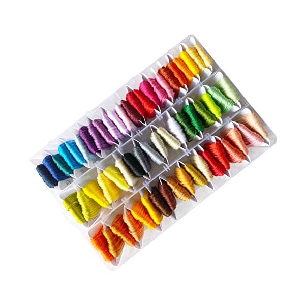 RITALT 刺繍糸 セット 収納ケース 60色 （25番/8m/6本綴り