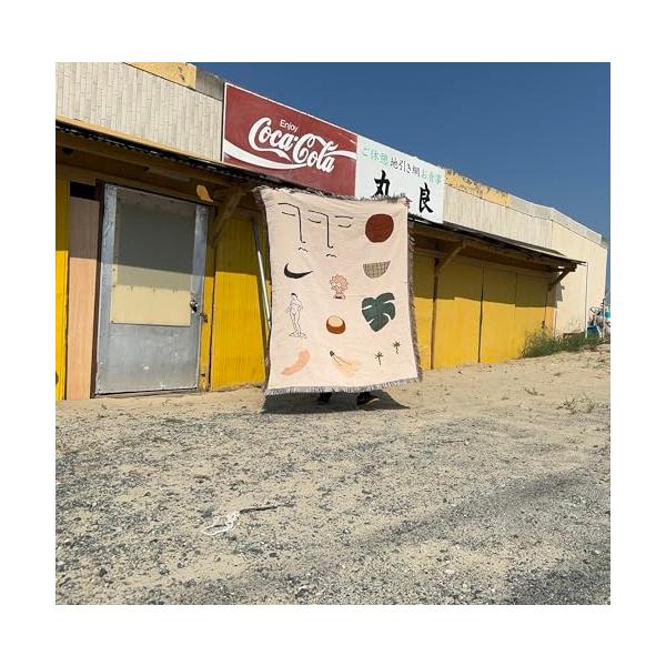 ベージュ/130X160cm/1・ピクニック、車中泊、旅行、バンライフ、キャンピングカー、キャンプ、グランピング・テーブルクロスとして活用しているキャンパーもたくさんいます。アンティーク調のキャンプ用品を置くことで、気分はネイティブアメリカ...