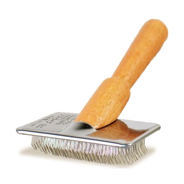 他サイト： ラウンドトップピン ペット用ブラシ 日本製 スリッカーブラシ プロ ふわふわ 健康 ブラッシングタイプ ミニの商品画像