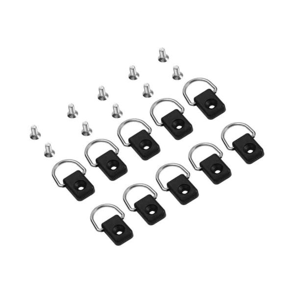 材質ナイロン+ステンレス・サイズ約3×2.1×0.7cm。セット内容：Dリング*10pcs M6ネジ*10pcs・携帯便利軽量で持ち運びが便利です。また、M6ネジが付属しています。・優れた耐久性Dリングは耐久性があり、丈夫で耐腐食性のある高...