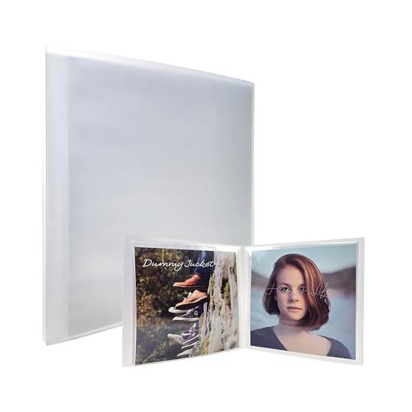 ハピラ 特典ジャケットファイル 24×24cm対応 両面 20ポケット 横入れ