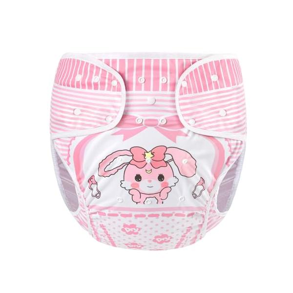 ピンク/M/LA21-LB-DC001・Size:M・パッケージ個数:1・可愛い絵柄LittleForBigならではの元気なうさぎのキャラクター、ピンクの色合いで超可愛い。日常使いにもピッタリです。・調整可能なウエストと長さウエストと前に付...