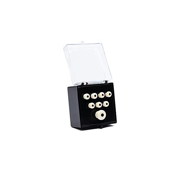 他サイト： Martin Inlaid Bridge &amp; Endpins ? White with Black Inlay White with Blackの商品画像