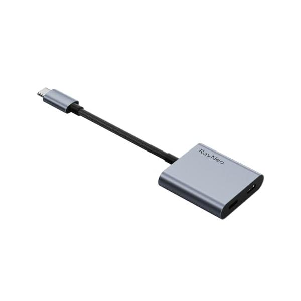 RayNeo USB-C ARグラスアダプター 4K60Hz/100W PD充電対応 Switch/PS5