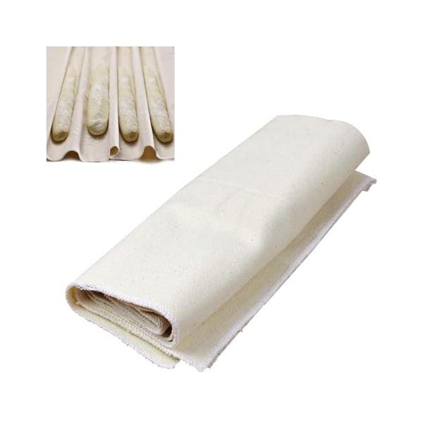 白/長さ77 x 幅45 cm/MTDZ-0223・Size:長さ77 x 幅45 cm・サイズ2つの寸法選択36x45cm 45x77cm，複数のパンを加工するための十分な表面を提供し、パンを簡単に形に保持します。・厚み発酵布はフレンチバ...