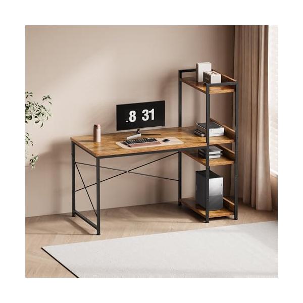 ヴィンテージピンテージ/幅100cm/-・Color:ピンテージ・多用途に対応するサイズ設計：サイズ 100× 幅 48.4× 高さ 74cm のデスクで、パソコンデスク・pc デスクとしても、勉強机としても空間を有効活用でき、日常の作業や...