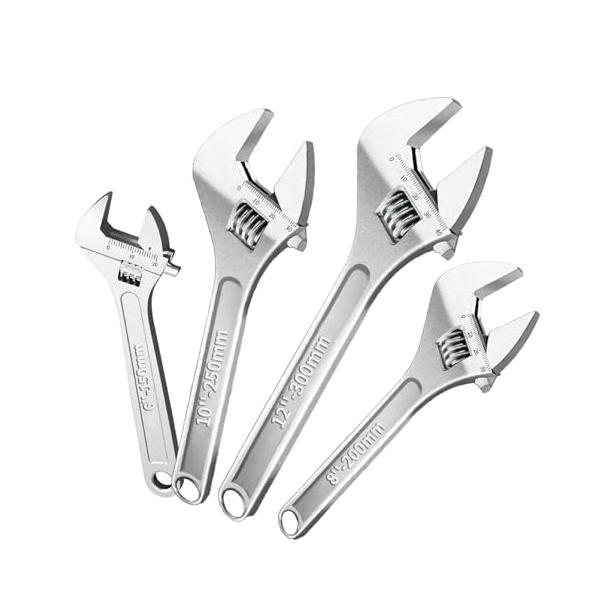 レンチ モンキーレンチ スパナ軽量口開きワイドで手のひらサイズ