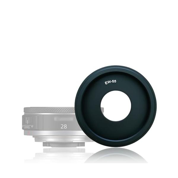 EW-55 互換キヤノン 金属製 レンズフード互換 Canon RF 28mm f/2.8 STM