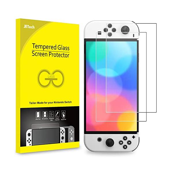 JEDirect 強化ガラス液晶保護フィルム Nintendo Switch 有機EL用OLEDモデル 7インチ 2021年発売 2枚セット