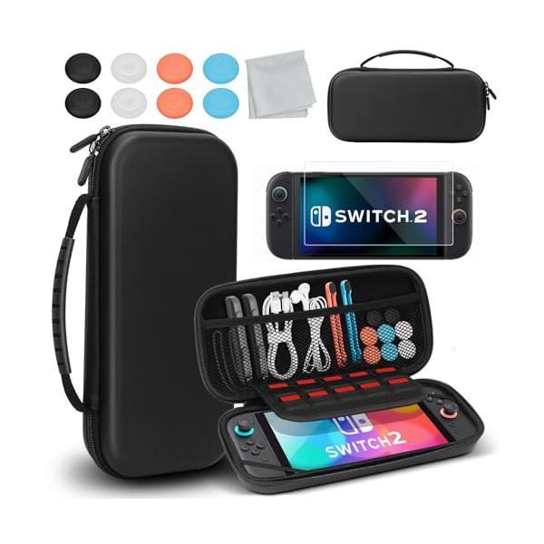 モダンなブラック/-/MV-S2-BG01・注意：保護カバーを装着したコンソールはバッグに入らない場合があります。また、スクリーンプロテクターの持つ固有の脆さ debido に、各セットには2枚のプロテクターが含まれており、無事に1枚を受け...