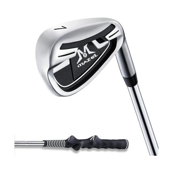 MAZEL マゼル ゴルフ練習用クラブ 7アイアン スイング練習器具 練習