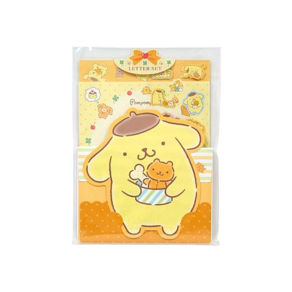 サンリオSANRIO キャラクター形レターセットポムポムプリン パッケージ:約幅16×奥行0.8×高さ22cm 493881