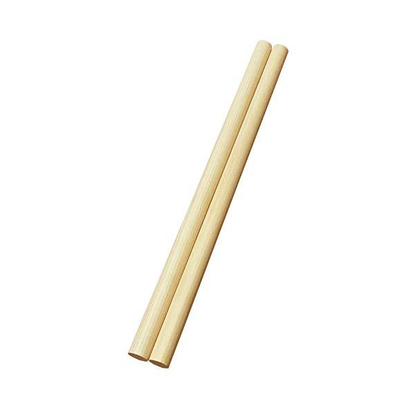 kicoriya 国産 ヒノキ 丸棒 木 2本セット 長さ 40cm 直径2cm φ2 DIY 工作 木材 棒