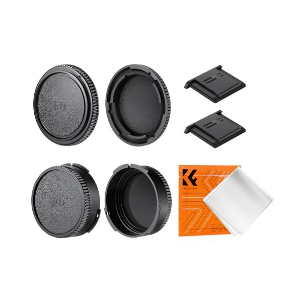 K&F Concept キヤノンFDマウント用 ボディキャップ レンズリヤキャップ