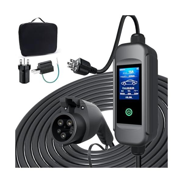 sokucha 110V-240V SAE J1772電気自動車 EV充電ケーブル 4 段電流