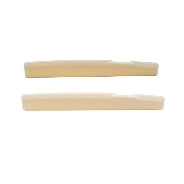 他サイト： Musiclily Pro 71.12mm 牛骨サドル 弦長補正タイプ 6弦Taylorアコースティックギター用、アイボリー2個セット）の商品画像