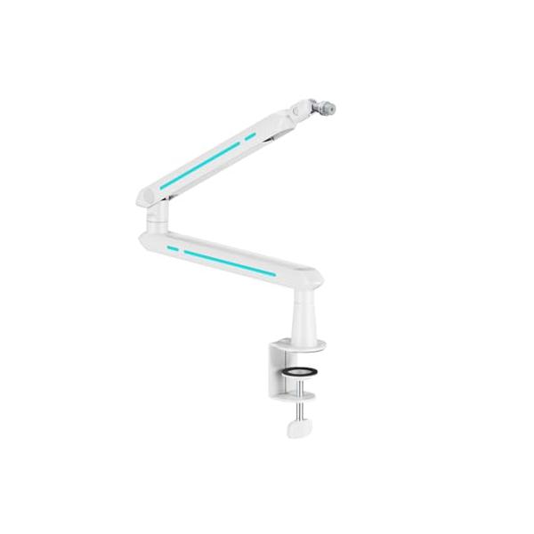 モダンホワイト White/-/ALZ-M5-W・Model:ALZ-M5-W・スタイリッシュなデザイン：黒を基調としたミニマルでモダンなデザインは、どんなデスク環境にもマッチします。ゲーミングやストリーミングの雰囲気に合わせやすい美しい外...