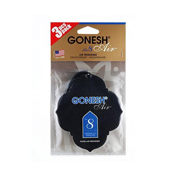 他サイト： GONESHガーネッシュ 吊り下げ型芳香剤 ペーパーエアフレッシュナー No.8フルーツ系の香り 3個パックの商品画像