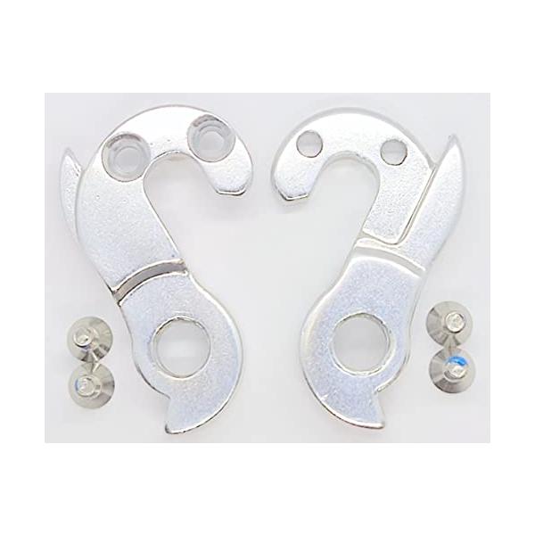 シルバー/-/-・1個あたりの価格です取付ネジ付属。・固定ネジの頭がハンガー側に来るタイプです。固定ネジの頭がフレーム側に来るタイプはディレーラーハンガー37です。・バルク品の為、商品に小さなキズ等有る場合がございます。ご了承をお願い致しま...