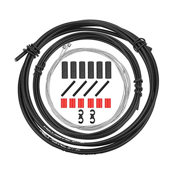 ブラック/-/-・パッケージ個数:1・高品質-ハウジングケーブルは、耐熱性と耐寒性を備えたPVCプラスチック層を採用しています。内側のワイヤーケーブルは、より高いブレーキ力とスムーズな操作のために垂直に回転するステンレス鋼ワイヤーで作られて...