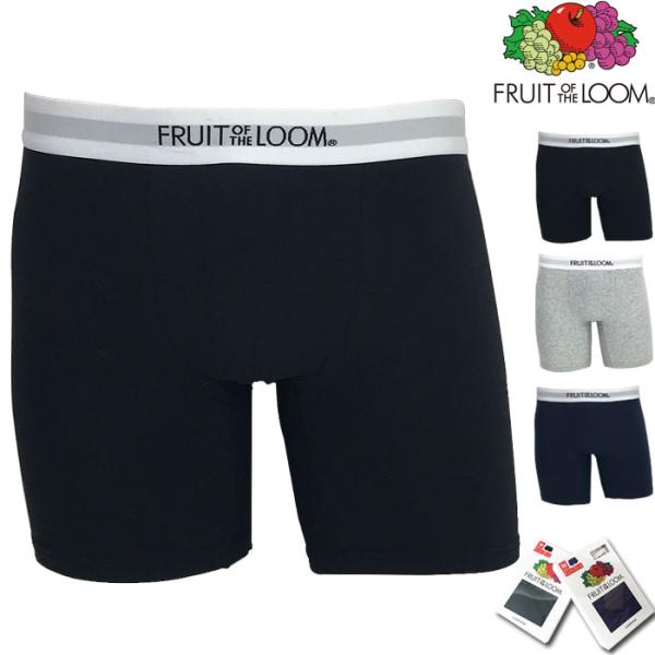 FRUIT OF THE LOOM フルーツオブザルーム 股下長めタイプ ミッドレングス ボクサーパンツ 無地 シンプル メンズ ブランド 正規品 部屋着 下着 パンツ インナー