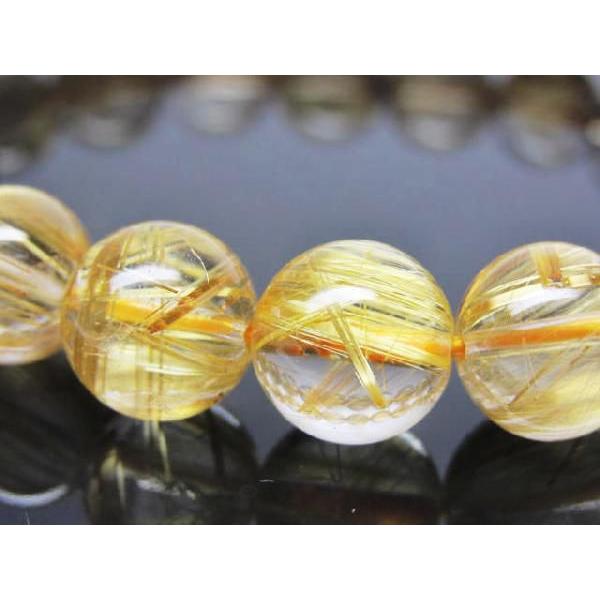 丸玉（ゴールデンルチルクォーツ42）