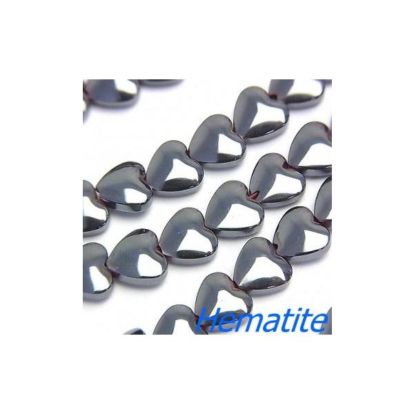 ヘマタイト ハート 6ｍｍ 1粒売 ビーズ