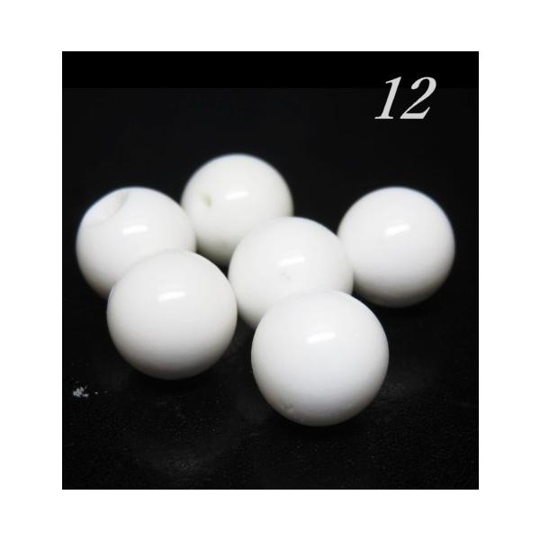1粒売ビーズ  ホワイトオニキス　(ホワイトアゲード) 12.0mm玉