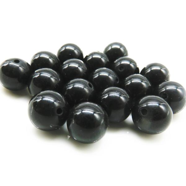 黒翡翠 10.0mm玉 AA 1粒売り 天然石ビーズ ブラック ジェダイト : luz