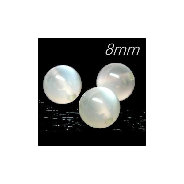シルバームーンストーン 8.0mm AAA 1粒売り 天然石ビーズ