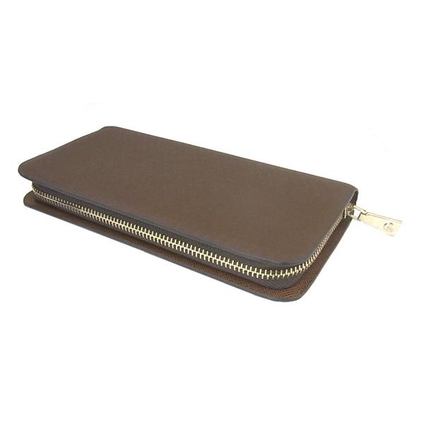TG-026 長財布 安い！ 激安! ラウンドファスナー長財布 皮財布 茶色