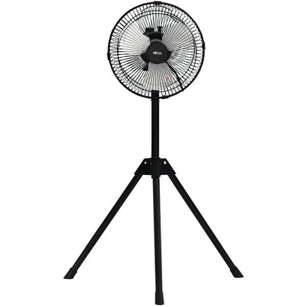 三脚型工業扇 CFF253TMA KODEN 広電 三脚型 扇風機 ブラック 25cm アルミ羽根 ラウンドムーブ送風 送風 風量3段階 持ち運び簡単 コンパクト 工業扇 暑さ対策