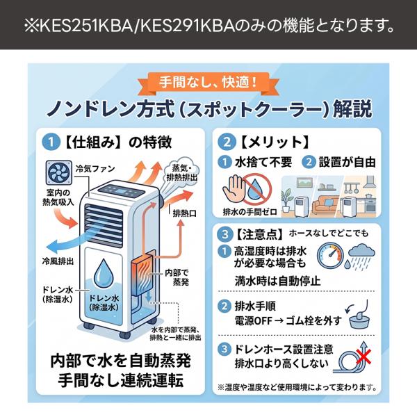 �L�d KODEN �X�|�b�g�N�[���[ �G�A�R�� �m���h���C�� 2�� KES291KBA 1�� KES251KBA ���u���^ ���̂ĕs�v �^���N���X �������m �L�k�\ �r�M�_�N�g KES252GBB ���i�摜1