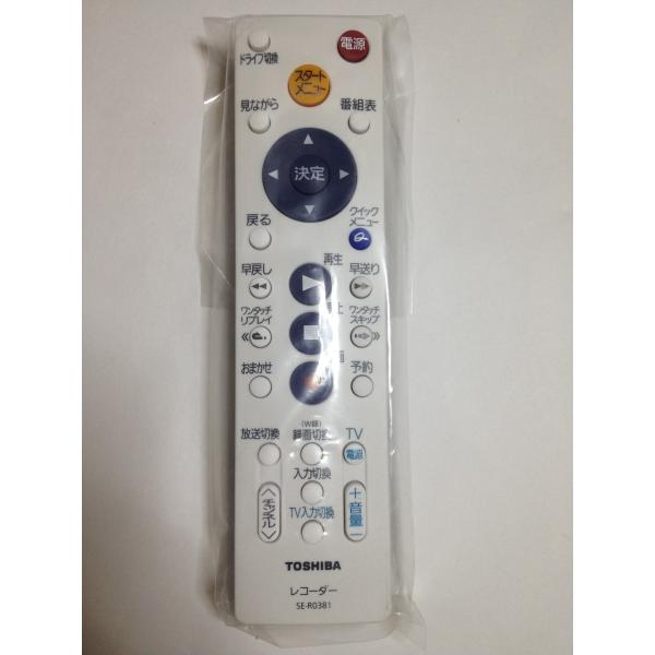 新品 東芝 TOSHIBA 79105212 ブルーレイレコーダー リモコン SE-R0381