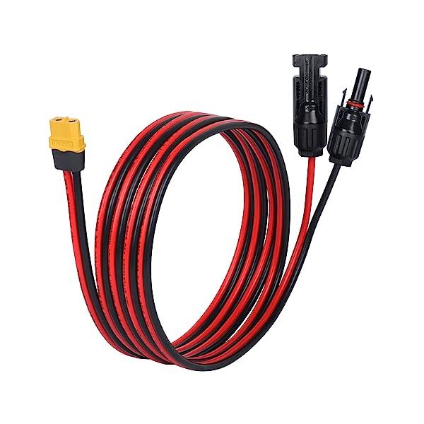 ・  KF0820-H-JP・製品の特徴ソーラー充電ケーブルは、厚くて耐久性のある頑丈な12AWG銅線と二重PVCジャケットで作られています。 長さ：2m。