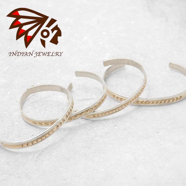 美品　ナバホ族navajoTahe シルバー12kゴールドバングル　インディアン シルバー12kゴールドバングル　インディアン 美品　ナバホ族navajoTahe