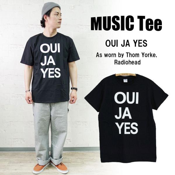 OUI JA YES (As Worn By Thom Yorke, Radiohead) MUSIC Teeメンズ T