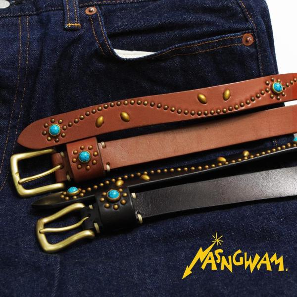 Nasngwam ナスングワム STUDS BELT スタッズベルト