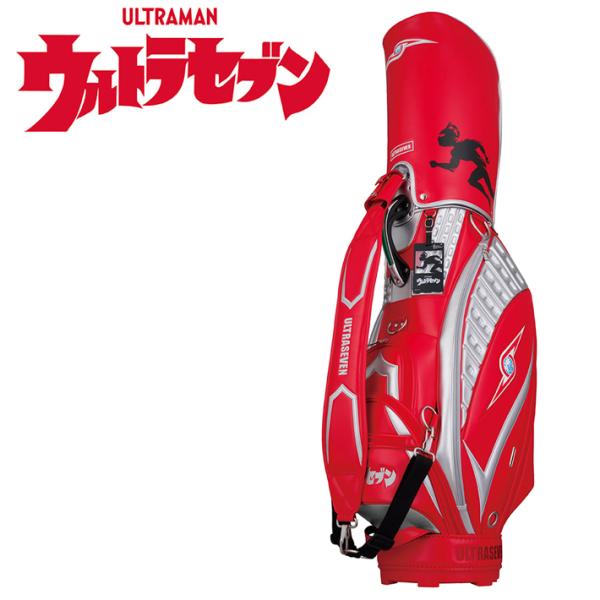 ウルトラセブンULTRASEVEN ゴルフ キャディバッグ レッド ウルトラセブン キャディバッグ ゴルフ USCB001 復刻 キャラクター