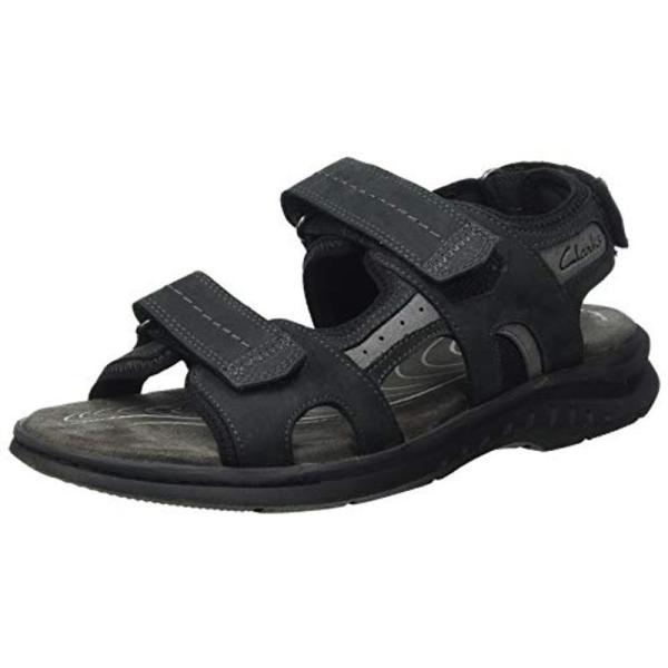 クラークス メンズ サンダル シューズ Bradley Cove Black Tumbled L Glidanow Co Il