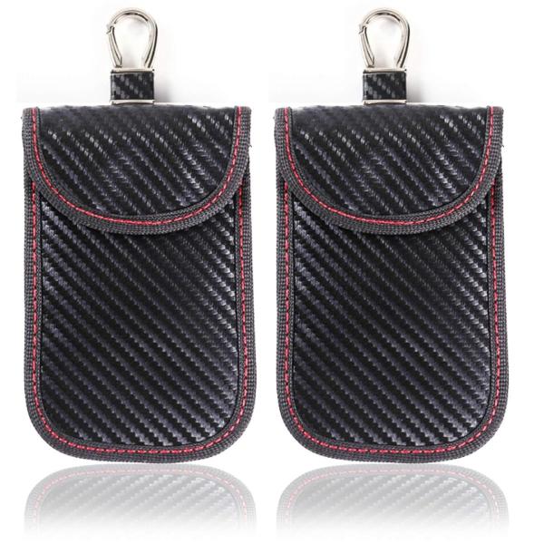 Terrace最新 スマートキー ケース 2個セット 業界no 1 電子キーカバー 電波遮断 圏外ポーチ 車 キーホルダー 防 盗難 対策 リレーアタック