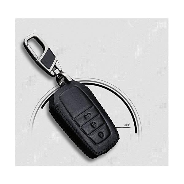 Ontto トヨタ Toyota スマートキーケース キーホルダー キーカバー オシャレ 汚れ 高品質 傷防止 贈答品 フィット レザー製 多色選べ