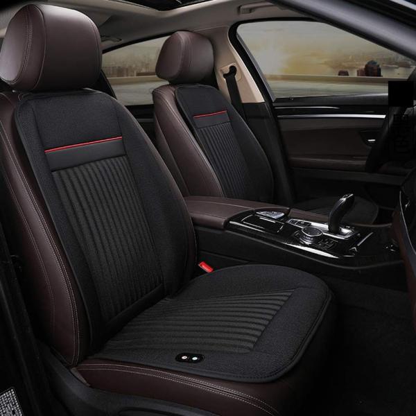 車 ざぶとん ホット クールカーシート 車用クッション 車用シートカバー 冷却 8個強力ファン搭載 恒熱ヒーター 24v 公式 12v D 送風