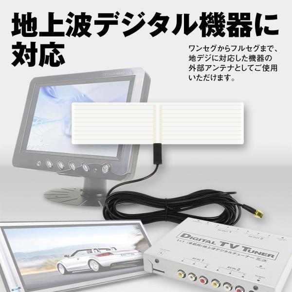 アンテナ フィルム 車載 在庫一掃 フィルムアンテナ 窓貼り 地デジ フルセグ Dan05a Tv ワンセグ Sma テレビ コネクタ 受信用