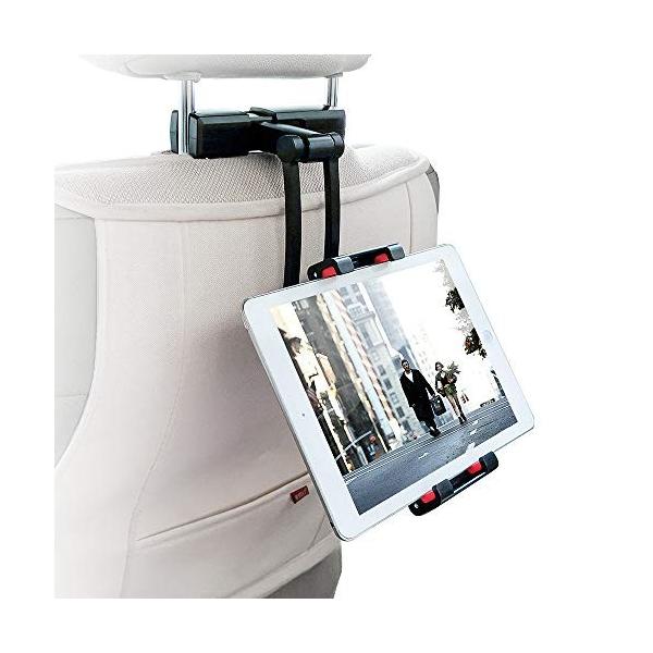 Ysinobear 倉庫 タブレットホルダー 車載ホルダー 後部座席用 ヘッドレストホルダー タブレット固定 伸縮式ホルダー S 360度回転可能