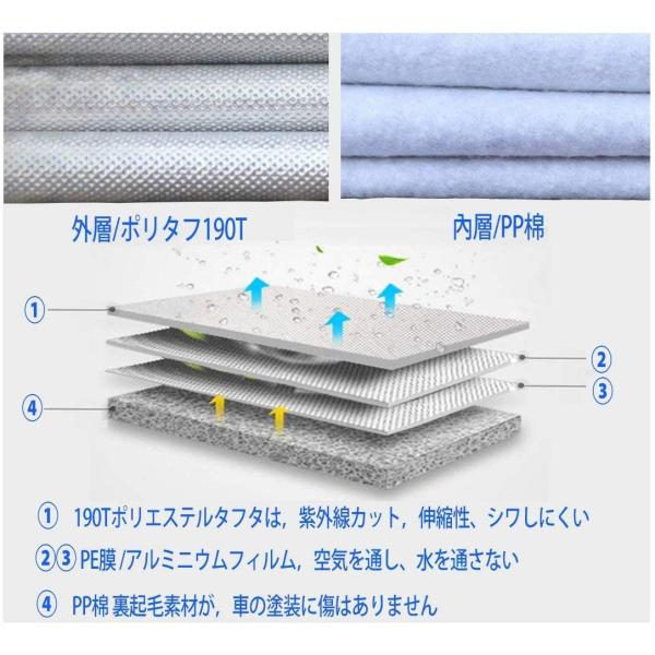 車カバー 軽自動車 ボディーカバー カーカバー 4層構造 N Box 自動車 防水防塵防輻射紫外線 365 在庫処分 裏起毛 185 175cm