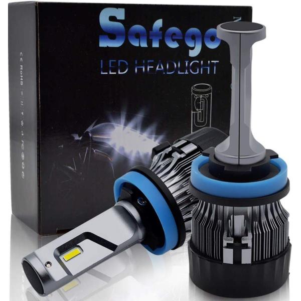 Safego H11 車検対応 Led 車用 電球 キット H8 H9 ヘッドライト 一体型 60w