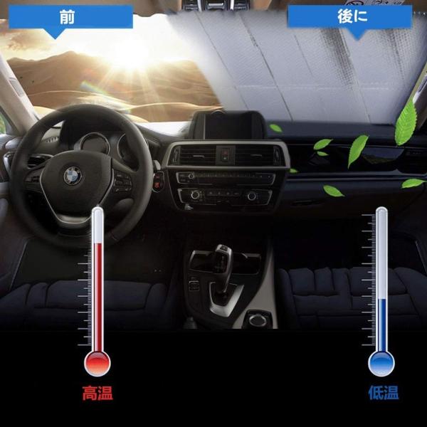 車用サンシェード 車フロント 遮光 断熱 配送員設置送料無料 ひよけ サンシェイド 汎用 紫外線 カーサンシェード 日よけ 軽 折りたたみ 日差しをカット